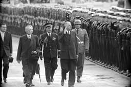 Charles de Gaulle a Konrad Adenauer v Bonne, máj 1961. Foto: Profimedia.sk