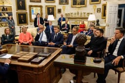 Donald Trump s európskymi lídrami v Bielom dome. Foto: Instagram/realdonaldtrump